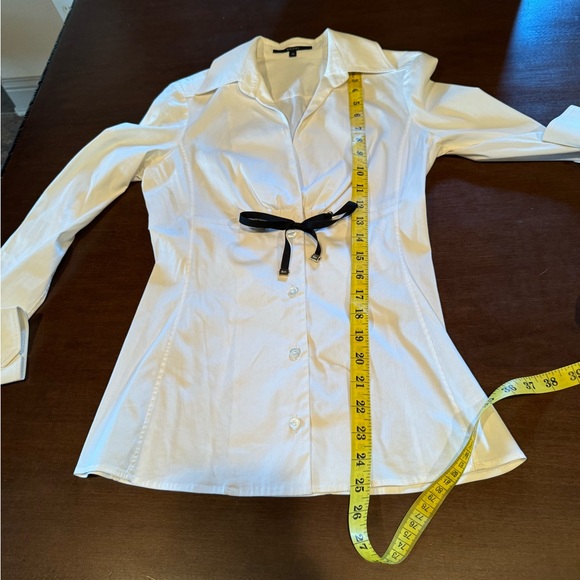 EUC Gucci Blouse Off White with Black tie at front Size 38 - Picture 4 of 6